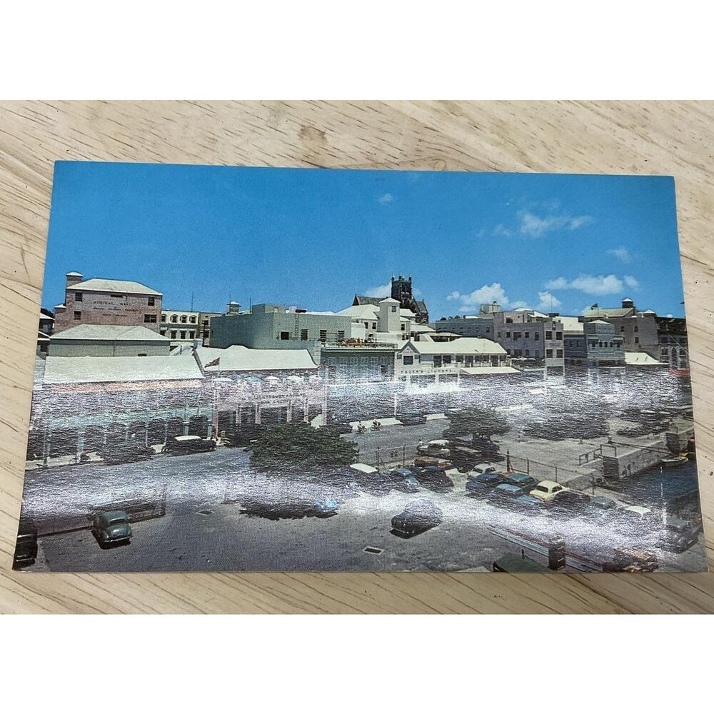 Vintage Front Street Hamilton‎ Bermuda Postcard Photochrome Standard 5.5 X 3.5